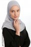 Eylem - Lysegrå One Piece Chiffon Hijab