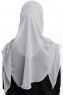 Eylem - Lysegrå One Piece Chiffon Hijab