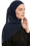 Sahar - Marine Blå One Piece Chiffon Hijab