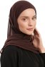 Sahar - Brun One Piece Chiffon Hijab