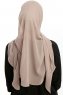 Sahar - Lys Taupe One Piece Chiffon Hijab