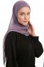 Sahar - Mørke Lilla One Piece Chiffon Hijab