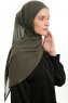 Sahar - Khaki One Piece Chiffon Hijab