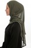 Sahar - Khaki One Piece Chiffon Hijab