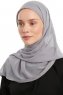 Sahar - Mørkegrå One Piece Chiffon Hijab
