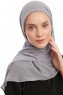 Sahar - Mørkegrå One Piece Chiffon Hijab