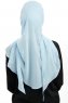 Sahar - Lyseblå One Piece Chiffon Hijab