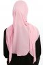 Sahar - Pink One Piece Chiffon Hijab