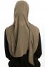 Sahar - Olivenegrøn One Piece Chiffon Hijab