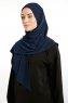 Nermin - Marine Blå Sandy Scarfs Hijab