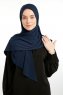 Nermin - Marine Blå Sandy Scarfs Hijab