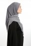 Nermin - Mørkegrå Sandy Scarfs Hijab