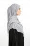 Nermin - Lysegrå Sandy Scarfs Hijab
