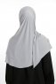 Nermin - Lysegrå Sandy Scarfs Hijab