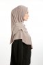 Nermin - Stengrå Sandy Scarfs Hijab