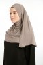 Ilay - Mørk Taupe Sandy Turban Hijab