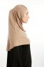 Feriha - Mørk Taupe Viskose Turban Hijab