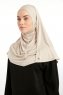 Feriha - Beige Viskose Turban Hijab
