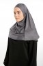 Feriha - Mørkegrå Viskose Turban Hijab