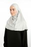 Feriha - Lysegrå Viskose Turban Hijab