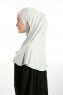 Feriha - Lysegrå Viskose Turban Hijab