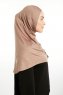 Feriha - Lysebrun Viskose Turban Hijab