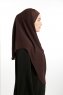 Bengi - Brun Micro Krep Turban Hijab