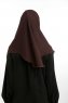 Bengi - Brun Micro Krep Turban Hijab
