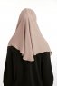 Bengi - Mørk Taupe Micro Krep Turban Hijab