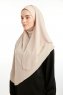 Bengi - Lys Taupe Micro Krep Turban Hijab