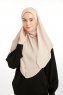 Bengi - Lys Taupe Micro Krep Turban Hijab