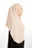 Bengi - Beige Micro Krep Turban Hijab
