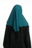 Bengi - Mørkegrøn Micro Krep Turban Hijab