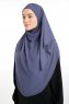 Bengi - Royal Blue Micro Krep Turban Hijab