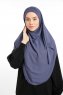 Bengi - Royal Blue Micro Krep Turban Hijab