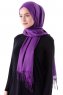 Demet - Mørke Lilla Pashmina Hijab