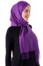 Demet - Mørke Lilla Pashmina Hijab
