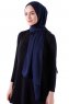 Hadise - Mørk Marineblå Chiffon Hijab