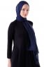 Hadise - Mørk Marineblå Chiffon Hijab