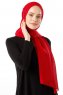 Hadise - Rød Chiffon Hijab
