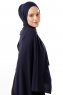 Neylan - Marine Blå Basic Jersey Hijab