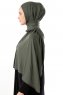 Neylan - Mørk Khaki Basic Jersey Hijab