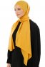 Esra - Sennepsgul Chiffon Hijab