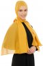 Esra - Sennepsgul Chiffon Hijab
