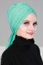 Amy - Turkis Bomuld Turban - Ayse Turban
