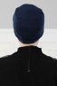 Stella - Marine Blå Bomuld Turban
