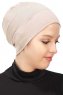 Stella - Taupe Bomuld Turban