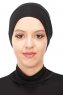 Stella - Svart Bomuld Turban