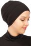 Stella - Svart Bomuld Turban