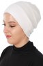 Stella - Hvid Bomuld Turban